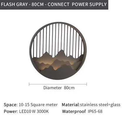 Verthara Premium LED Outdoor Wall Light - Waterproof - Stainless Steel - Anti-Rust - Modern Design - Ideal for Balcony and Porch Lighting