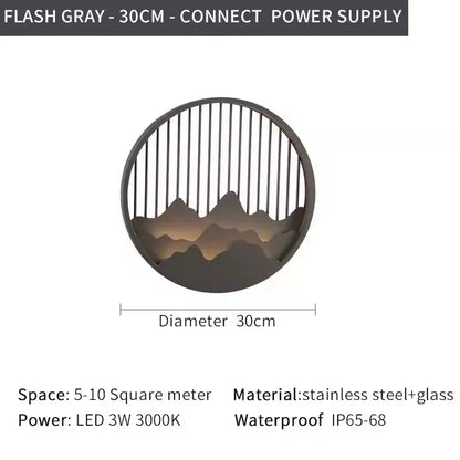 Verthara Premium LED Outdoor Wall Light - Waterproof - Stainless Steel - Anti-Rust - Modern Design - Ideal for Balcony and Porch Lighting