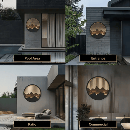 Verthara Premium LED Outdoor Wall Light - Waterproof - Stainless Steel - Anti-Rust - Modern Design - Ideal for Balcony and Porch Lighting