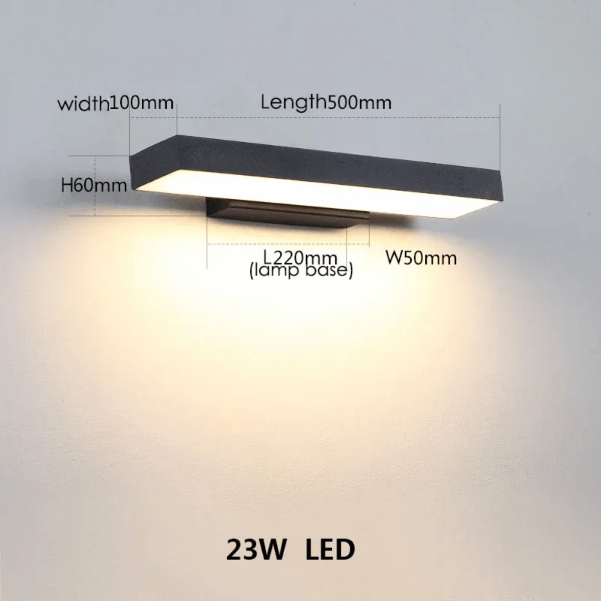 Verthara Premium LED Outdoor Wall Light With Motion Sensor - Wall-Mounted - Weather-Resistant - Modern Black Aluminium - Dusk-to-Dawn Functionality