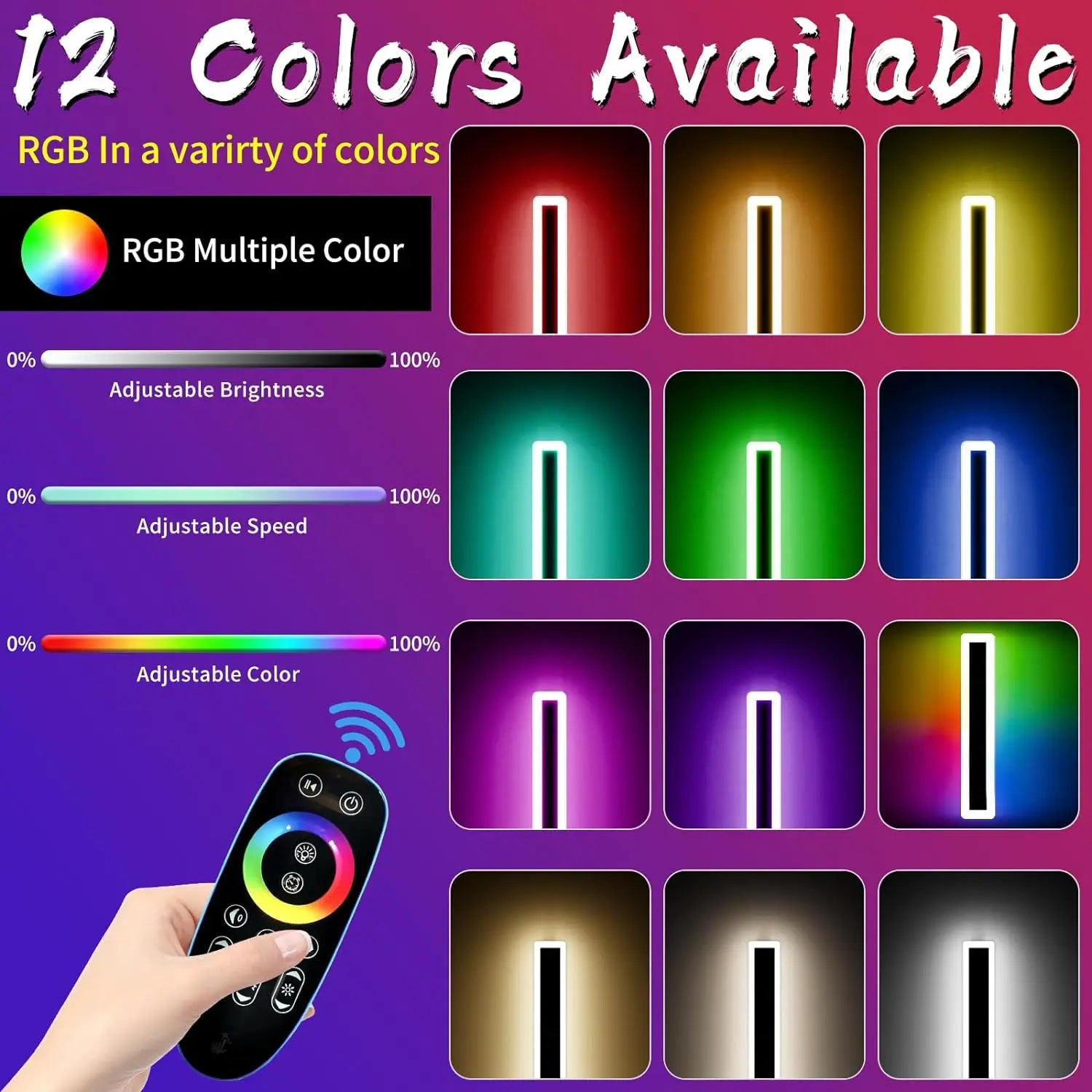 Verthara Premium LED Outdoor Wall Light With Waterproof IP65 Rating – Dimmable - RGB - Modern Design - Ideal For Garden - Easy Wall Mount