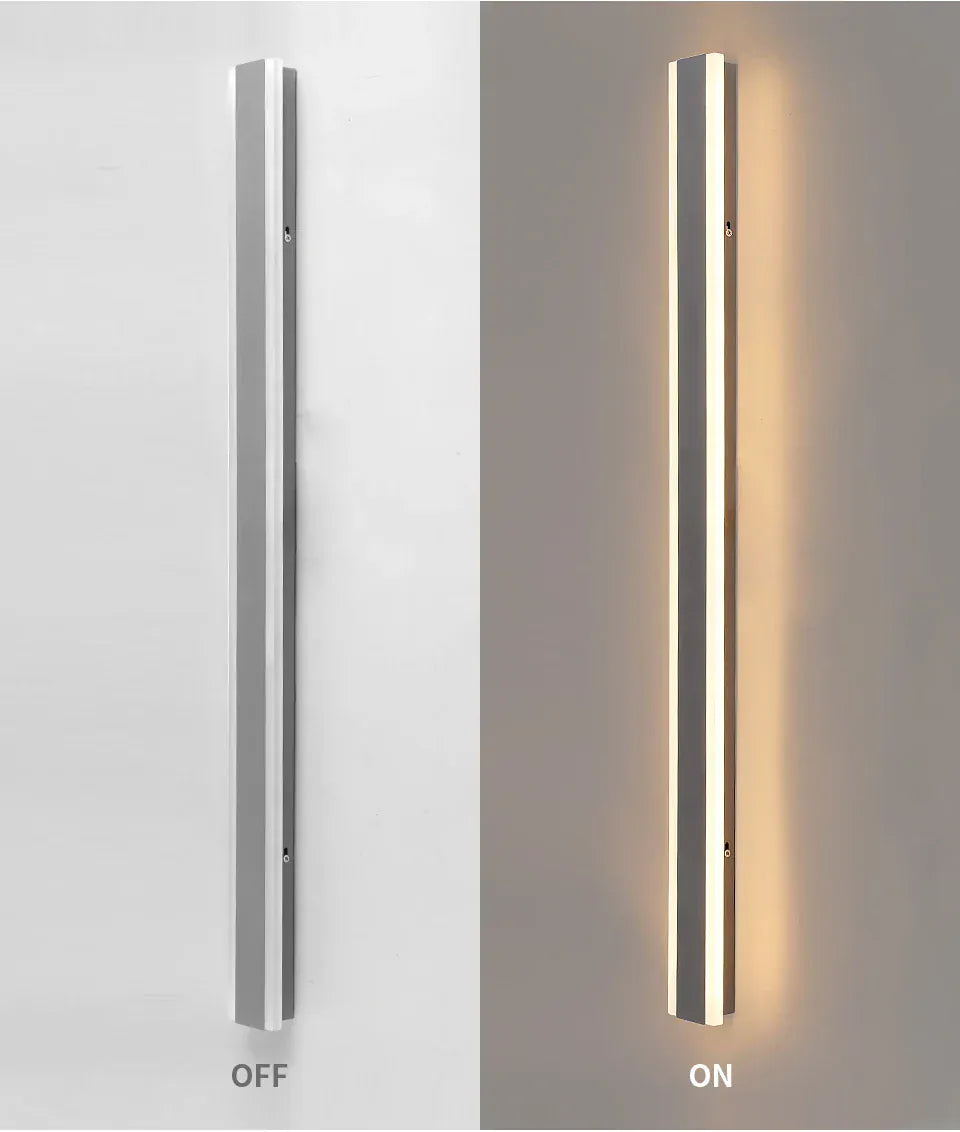 Verthara Premium LED Outdoor Wall Sconce – Modern Design – Weather Resistant - Adjustable Brightness - Durable Iron and Acrylic - Ideal for Garages and Porches