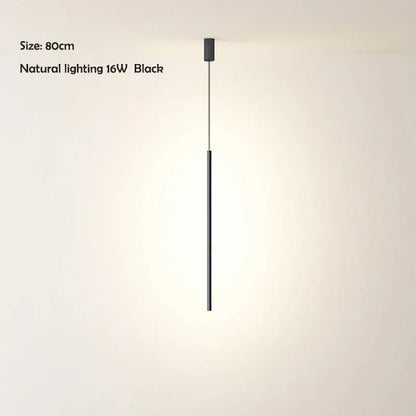 Verthara Premium LED Pendant Light - Ceiling Mounted - Long Hanging Design - Modern - Energy Efficient - Warm White - Ideal For Indoor Spaces 80cm natural light