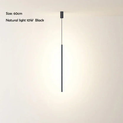 Verthara Premium LED Pendant Light - Ceiling Mounted - Long Hanging Design - Modern - Energy Efficient - Warm White - Ideal For Indoor Spaces 60cm natural light