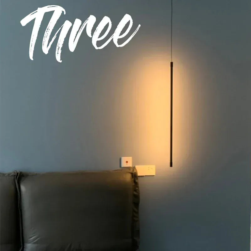 Verthara Premium Modern Linear LED Pendant Light Dimmable 3 Colours