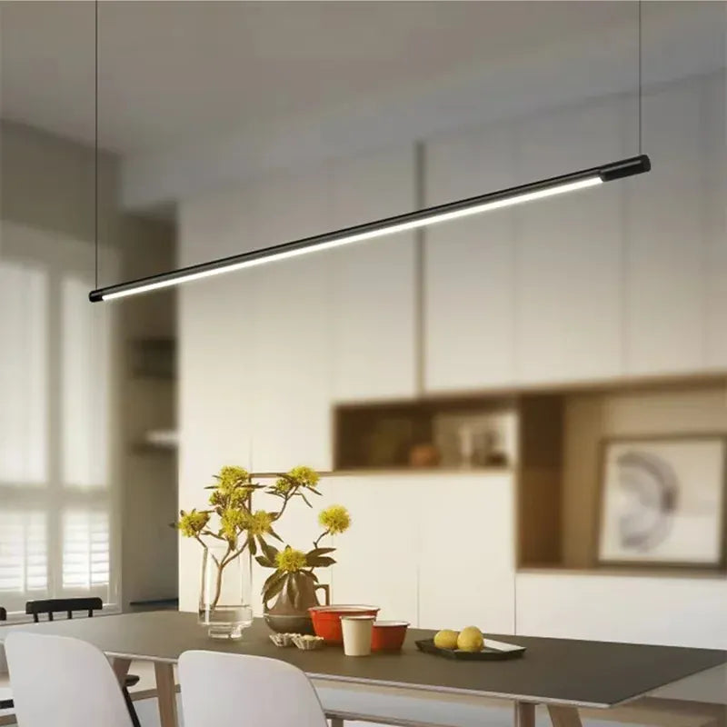 Verthara Premium LED Pendant Light – Hanging Fixture – Minimalist Design - Black Aluminium - Warm White - Indoor Lighting - Modern Style