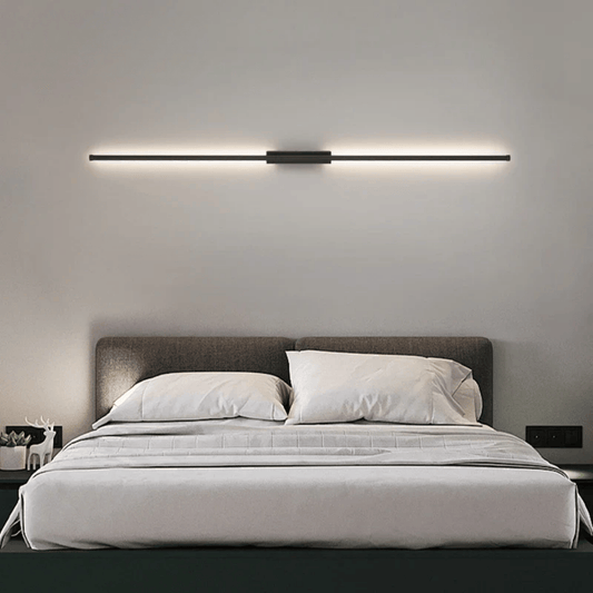 Verthara Premium LED Wall Light - Wall Mounted - Adjustable Colour Temperature - Minimalist Design - Black - Indoor Use - Energy-Efficient Lighting Nature White(3500-5500K) / 2pcs 150cm