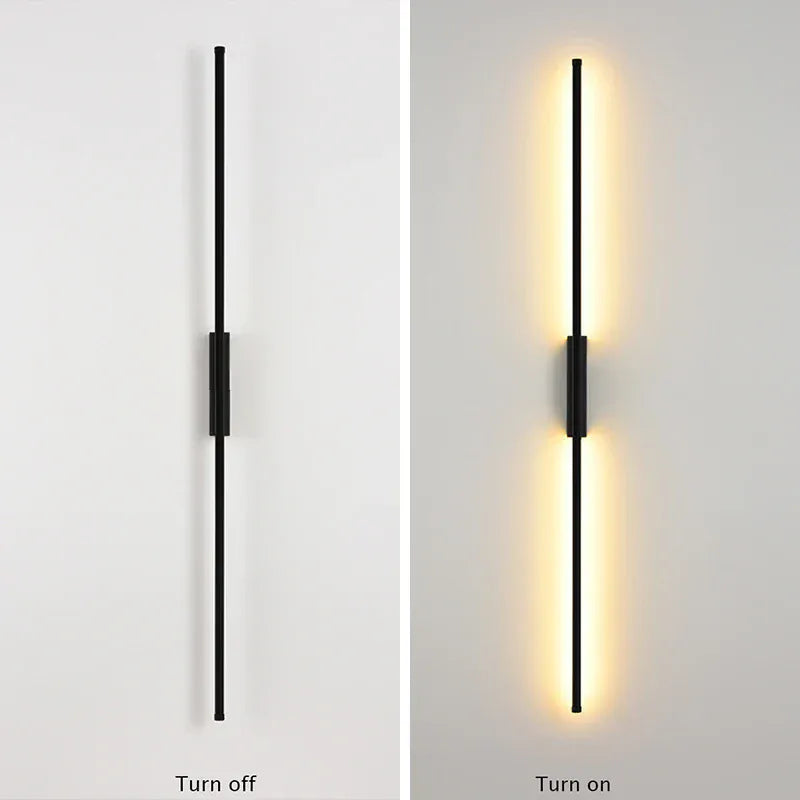 Verthara Premium LED Wall Light - Wall Mounted - Adjustable Colour Temperature - Minimalist Design - Black - Indoor Use - Energy-Efficient Lighting
