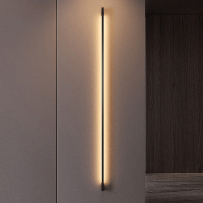 Verthara Premium LED Wall Light - Wall Mounted - Modern Minimalist - Adjustable Colour Temperature - Indoor - Remote Dimming - Multiple Sizes Available Neutral lighting / H150cm 20W
