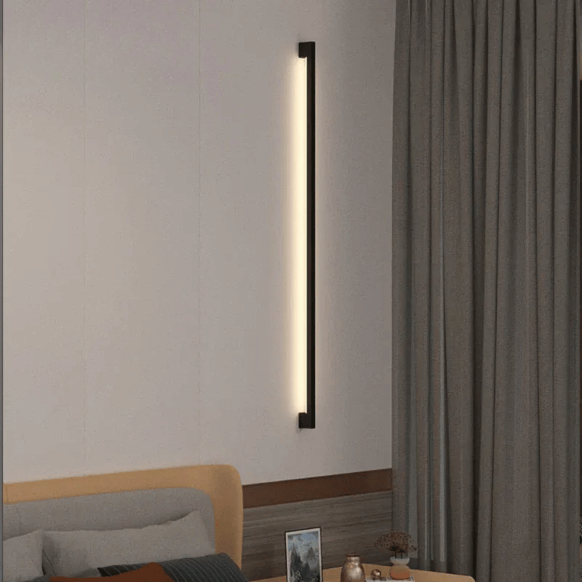 Verthara Premium LED Wall Light - Wall Mounted - Modern Minimalist - Adjustable Colour Temperature - Indoor - Remote Dimming - Multiple Sizes Available Cool white / H200cm 28W