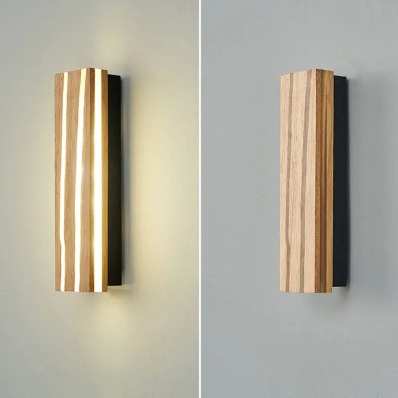 Verthara Premium LED Wall Light - Wall Mounted - Up And Down Lighting - Wooden Design - Adjustable Warm/Cool Tones - Indoor Use