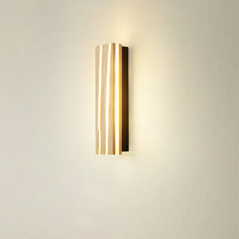 Verthara Premium LED Wall Light - Wall Mounted - Up And Down Lighting - Wooden Design - Adjustable Warm/Cool Tones - Indoor Use