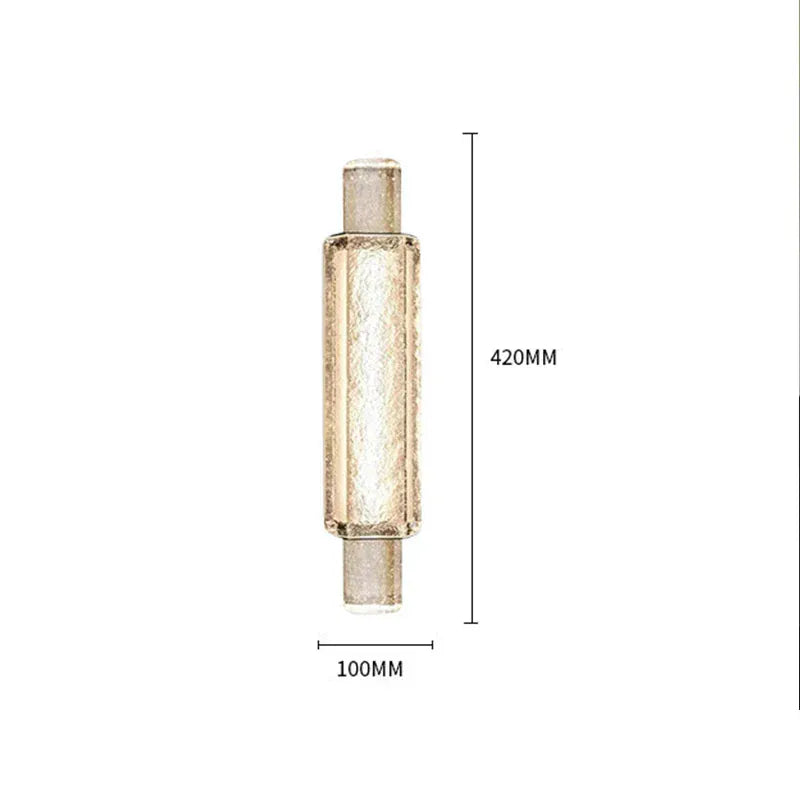 Verthara Premium LED Wall Sconce Lighting - Wall Mount - Clear Crystal Accents - Gold Finish - Modern Design - Indoor Use - Energy-Efficient Warm White (2700-3500K) / small420mm