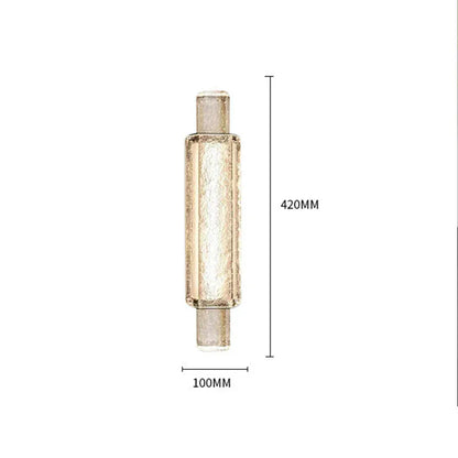 Verthara Premium LED Wall Sconce Lighting - Wall Mount - Clear Crystal Accents - Gold Finish - Modern Design - Indoor Use - Energy-Efficient Warm White (2700-3500K) / small420mm