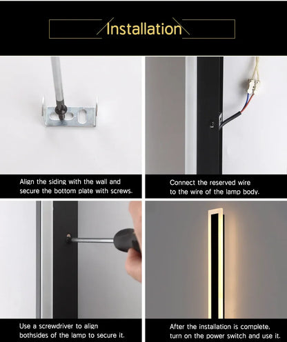 Verthara Premium Linear Outdoor Wall Light