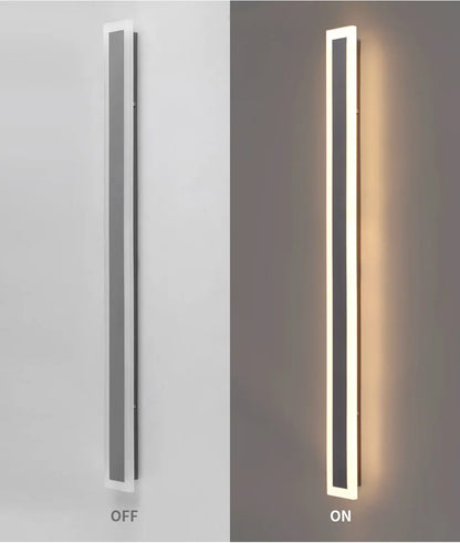 Verthara Premium Linear Outdoor Wall Light 30x8cm / Gray color