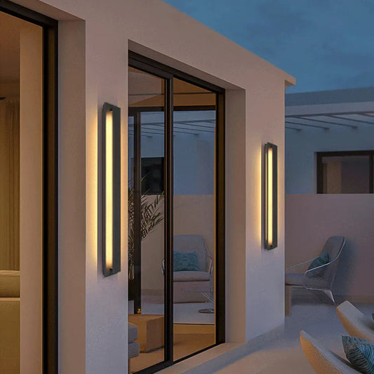 Verthara Premium Linear Stainless Steel Outdoor Wall Light