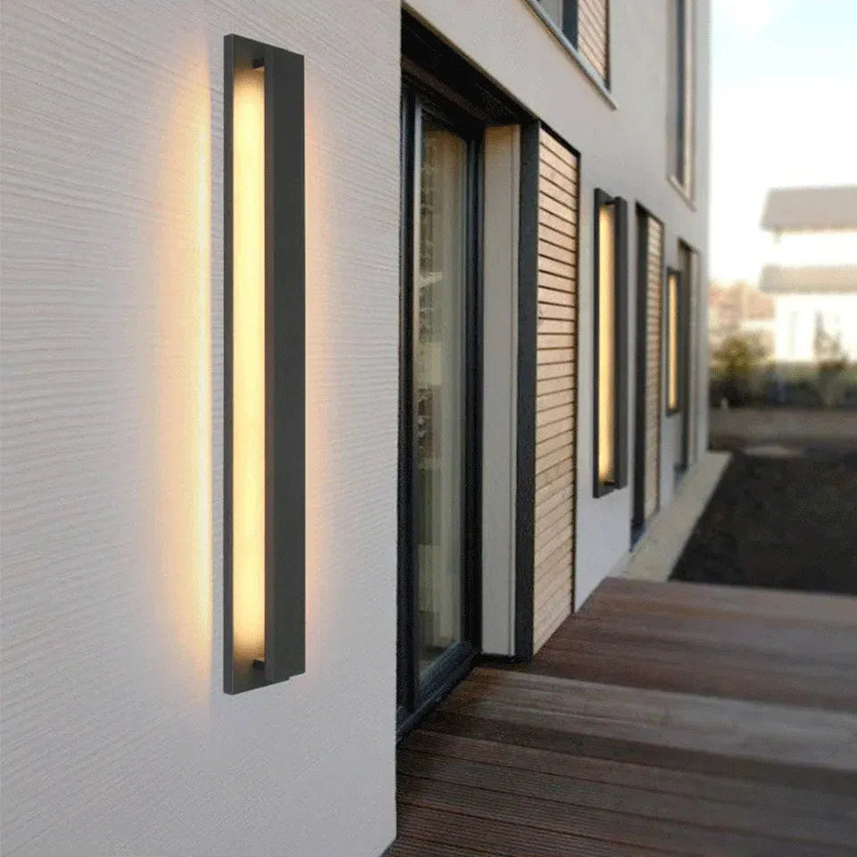 Verthara Premium Linear Stainless Steel Outdoor Wall Light