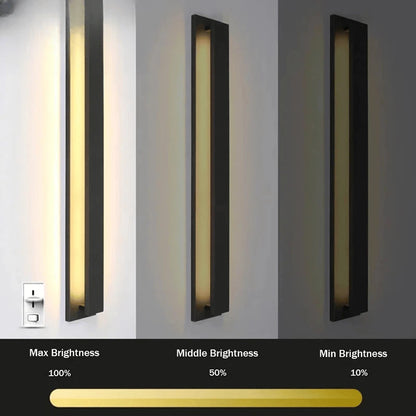 Verthara Premium Linear Stainless Steel Outdoor Wall Light