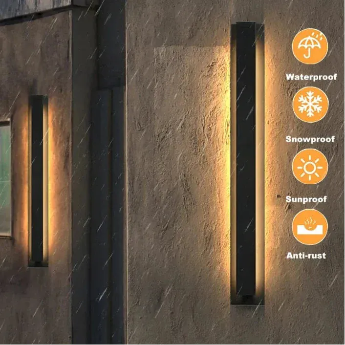 Verthara Premium Linear Stainless Steel Outdoor Wall Light
