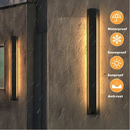 Verthara Premium Linear Stainless Steel Outdoor Wall Light