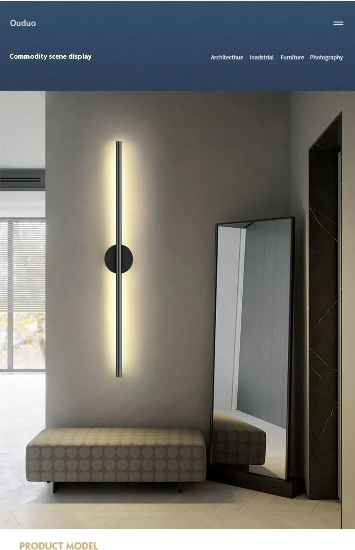 Verthara Premium Linear Up-Down LED Wall Light