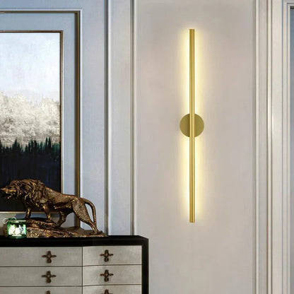 Verthara Premium Linear Up-Down LED Wall Light gold 40cm