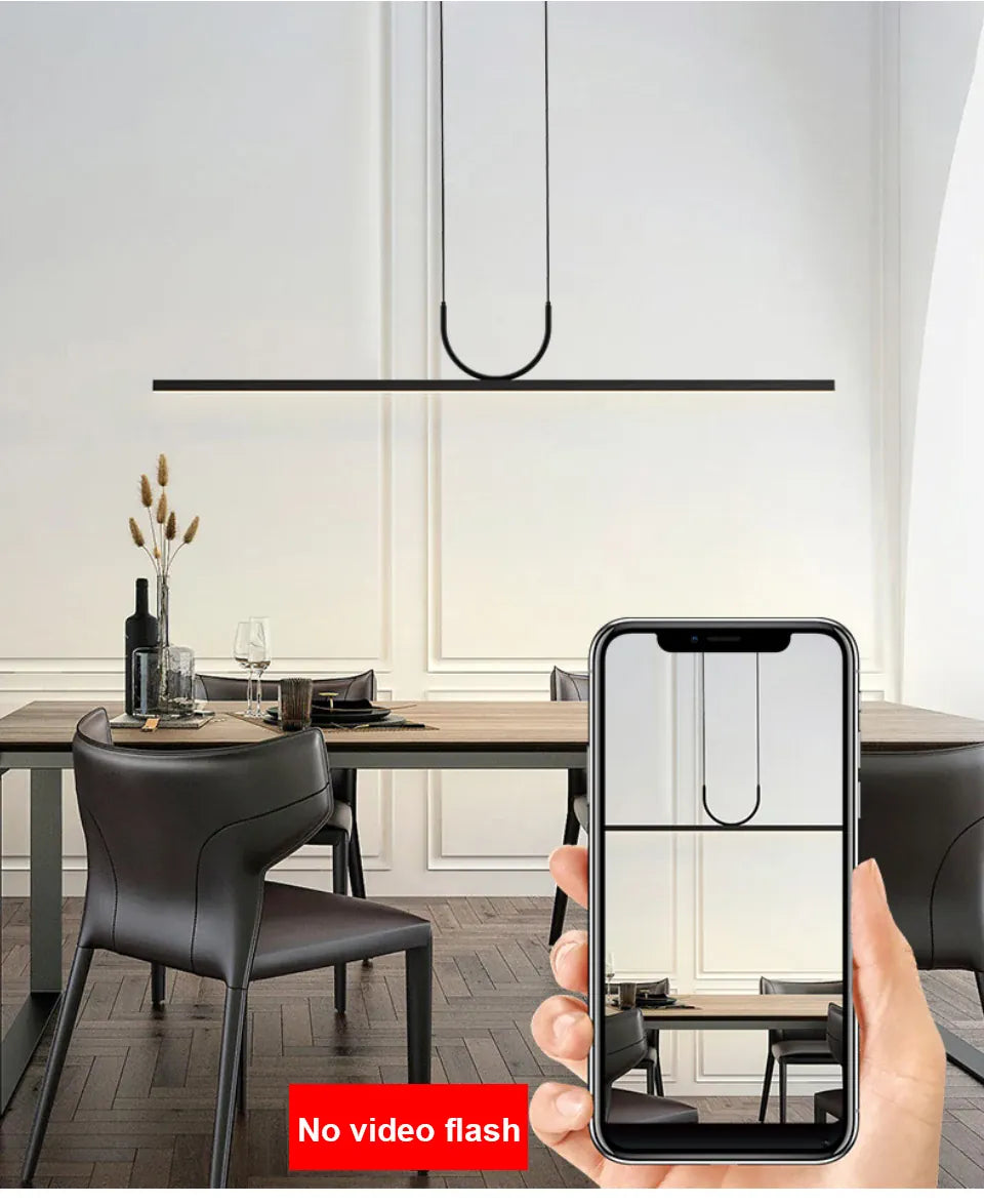 Verthara Premium Linear Wave LED Pendant Light
