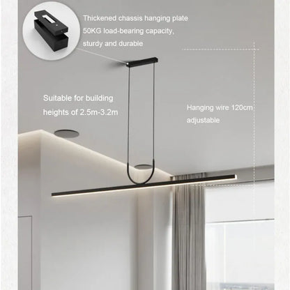 Verthara Premium Linear Wave LED Pendant Light