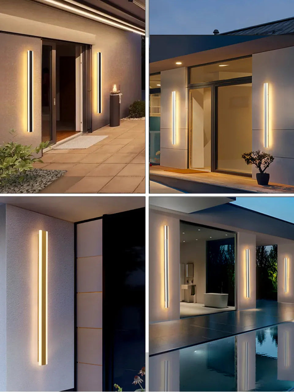 Verthara Premium Long LED Outdoor Wall Sconce