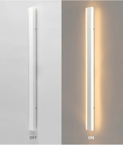Verthara Premium Long LED Outdoor Wall Sconce 30x8cm / White color