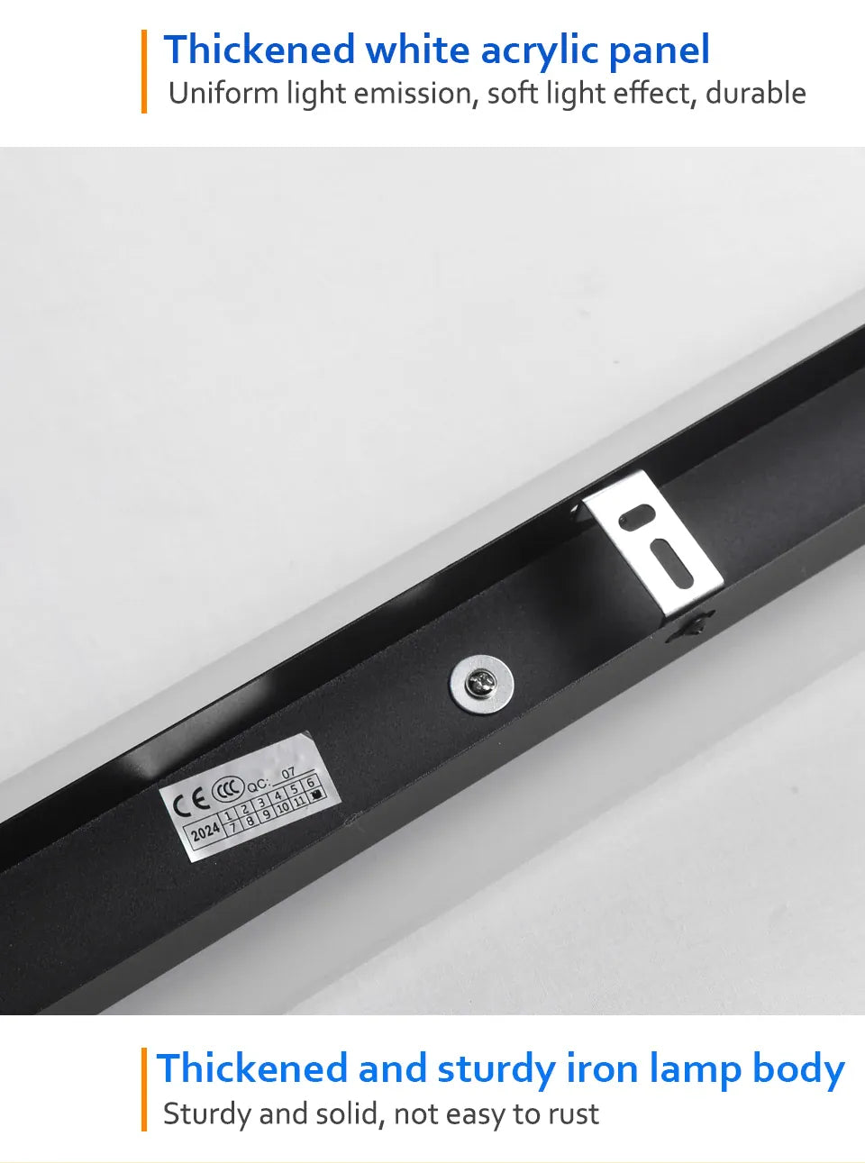 Verthara Premium Long Motion Sensor Outdoor Porch Lamp