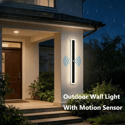 Verthara Premium Long Motion Sensor Outdoor Porch Lamp