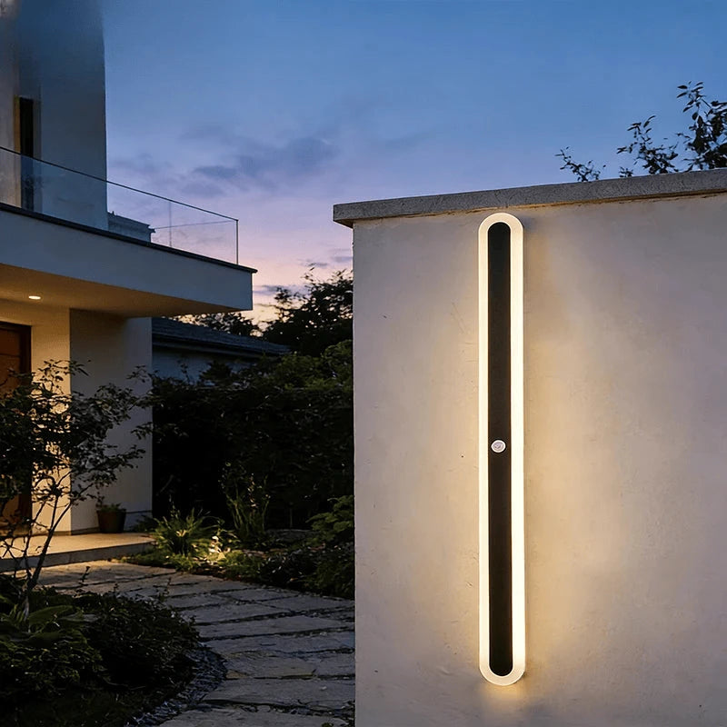 Verthara Premium Long Motion Sensor Outdoor Porch Lamp