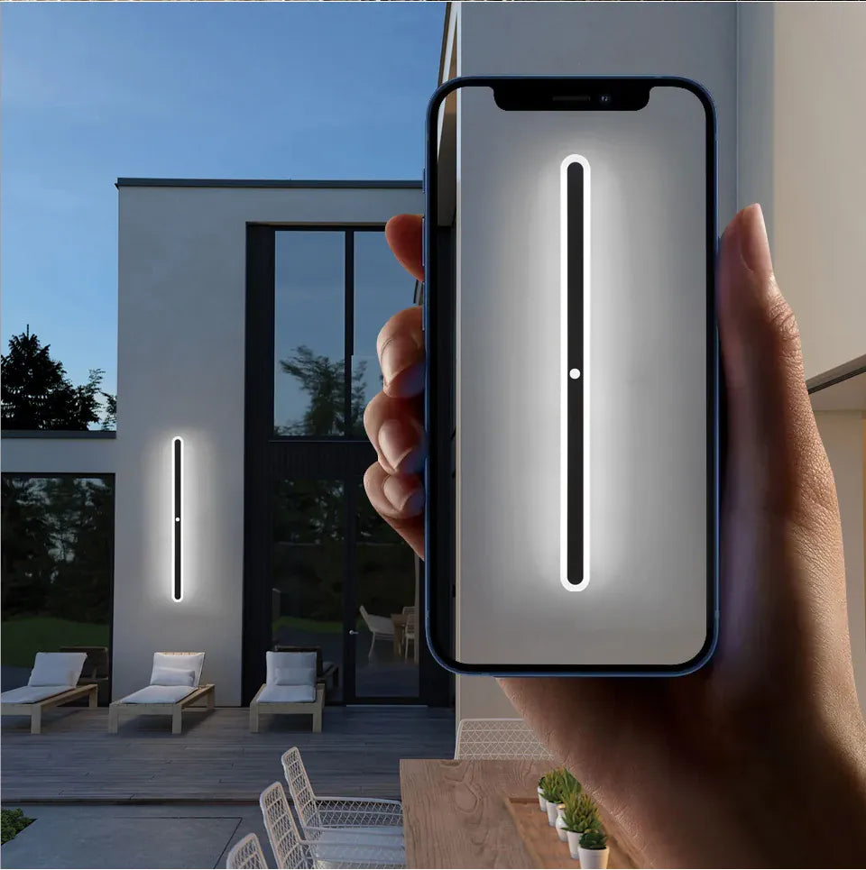 Verthara Premium Long Motion Sensor Outdoor Porch Lamp