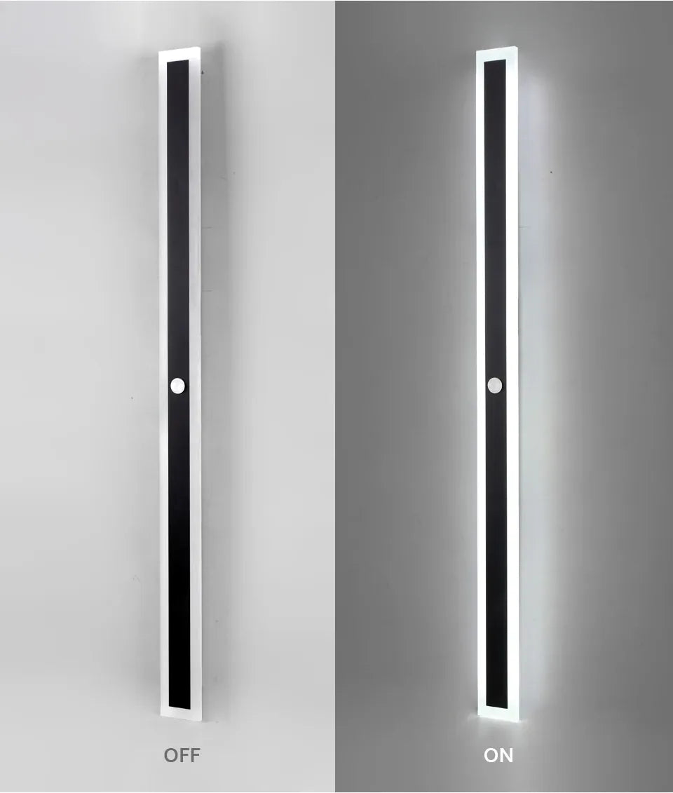 Verthara Premium Long Motion Sensor Outdoor Porch Lamp