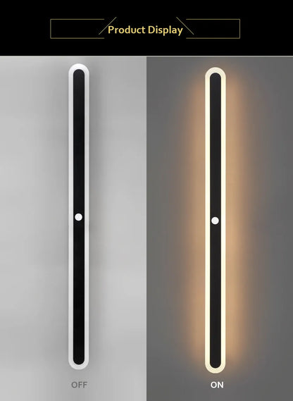 Verthara Premium Long Motion Sensor Outdoor Porch Lamp