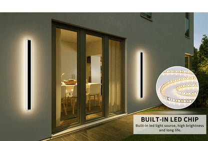 Verthara Premium Long Outdoor Wall Lantern