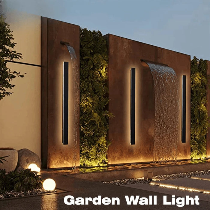 Verthara Premium Long Strip LED Outdoor Wall Light 30x5cm / indoor nonwaterproof
