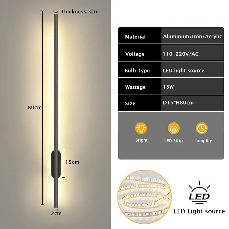 Verthara Premium Long Strip LED Wall Light