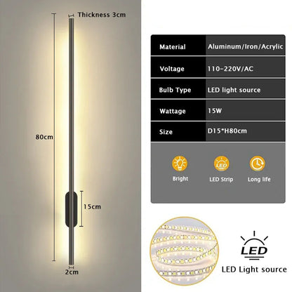 Verthara Premium Long Strip LED Wall Light