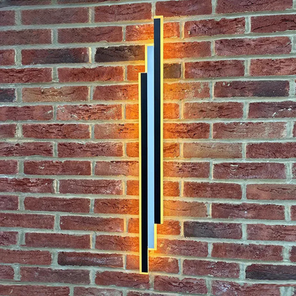 Verthara Premium Long Strip Outdoor Wall Light L70x9cm