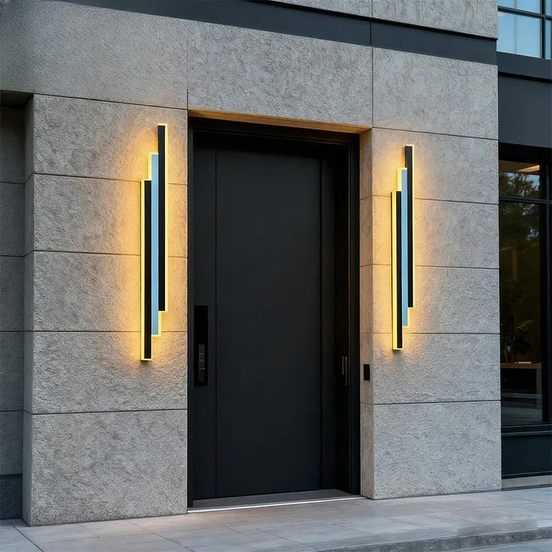 Verthara Premium Long Strip Outdoor Wall Light L70x9cm