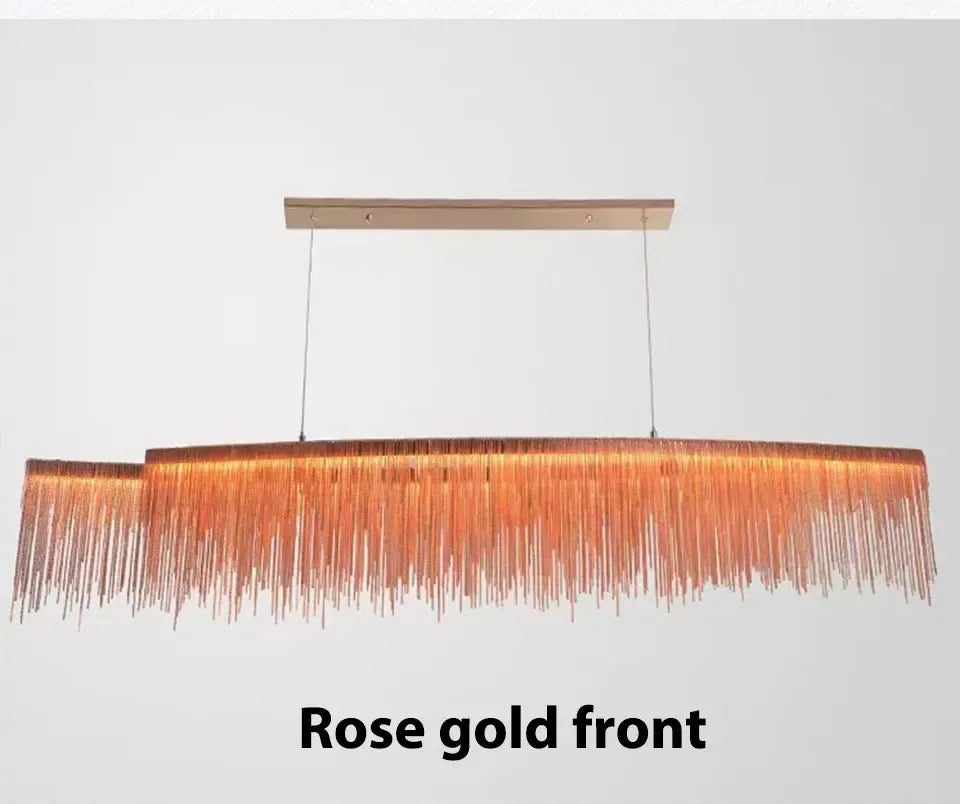 Verthara Premium Long Tassel Chain Chandelier