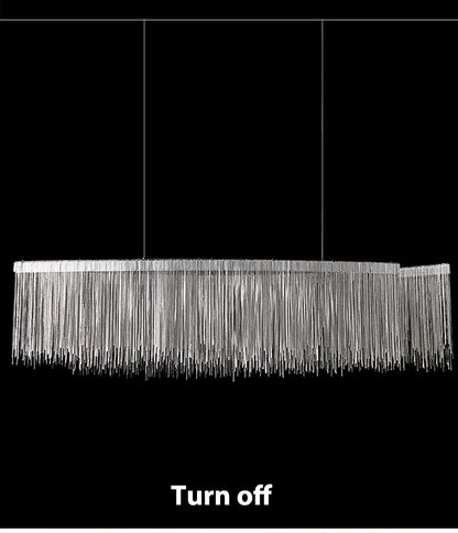 Verthara Premium Long Tassel Chain Chandelier