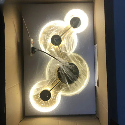 Verthara Premium Lotus Leaf Retro Bedside Wall Lamp