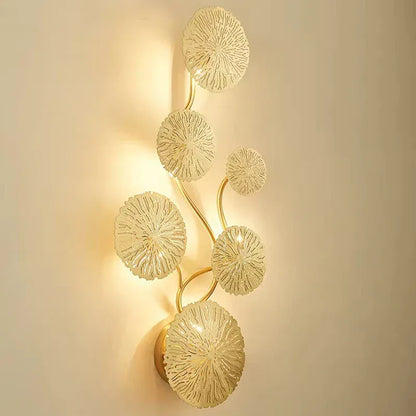 Verthara Premium Lotus Leaf Retro Bedside Wall Lamp