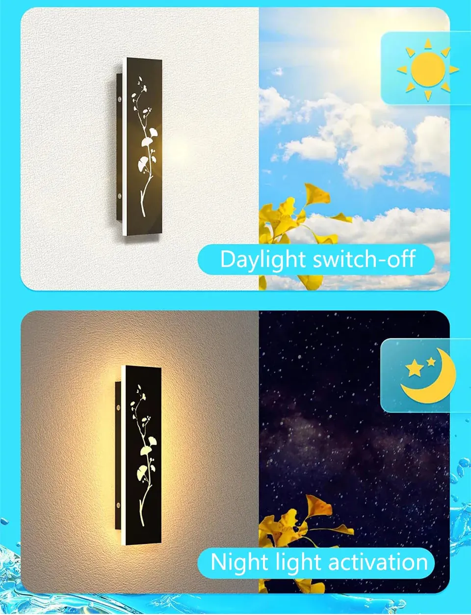 Verthara Premium Lotus Pattern Stainless Steel Garden Wall Light