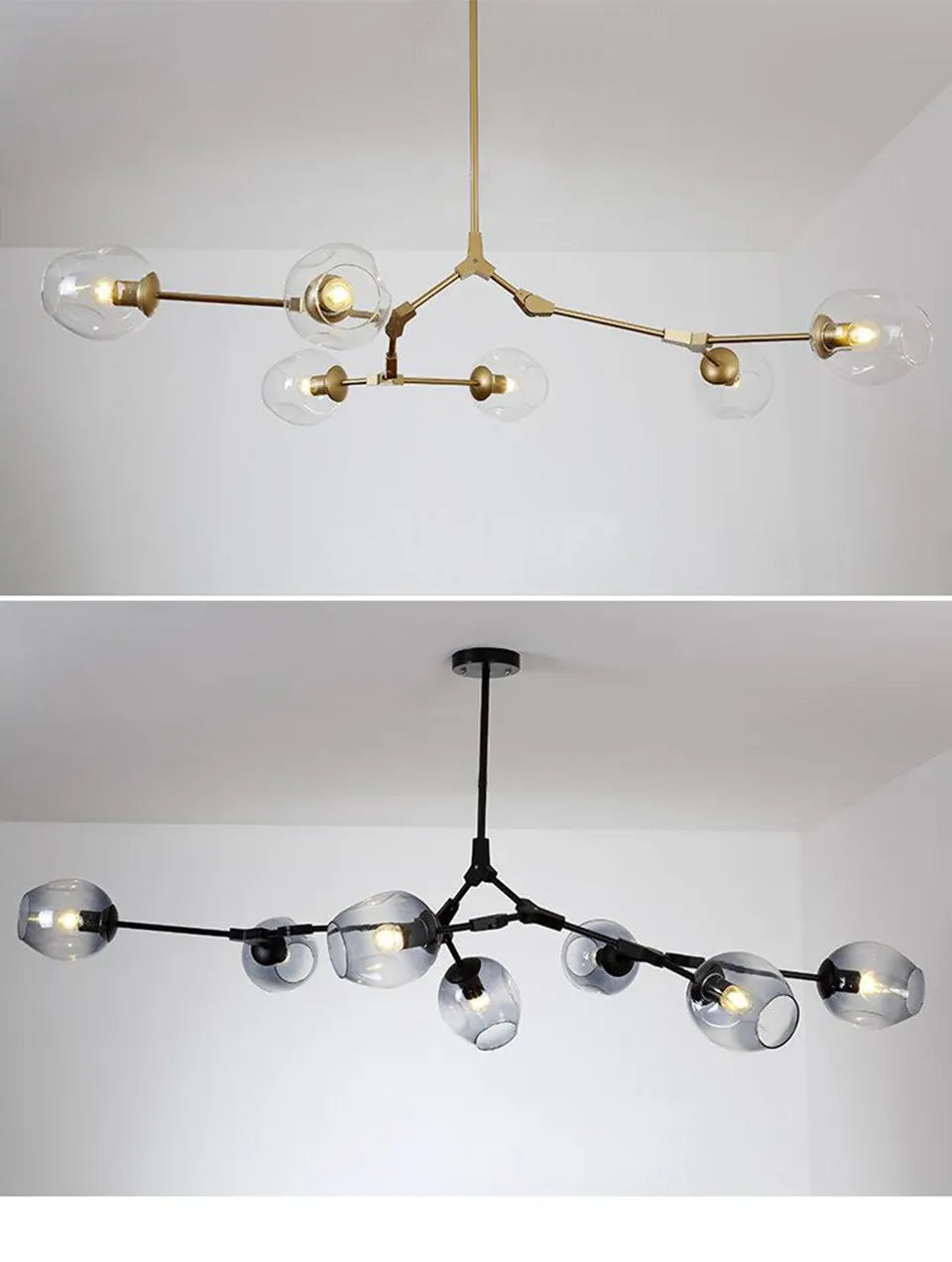 Verthara Premium Luxury Branch & Glass Molecular Chandelier