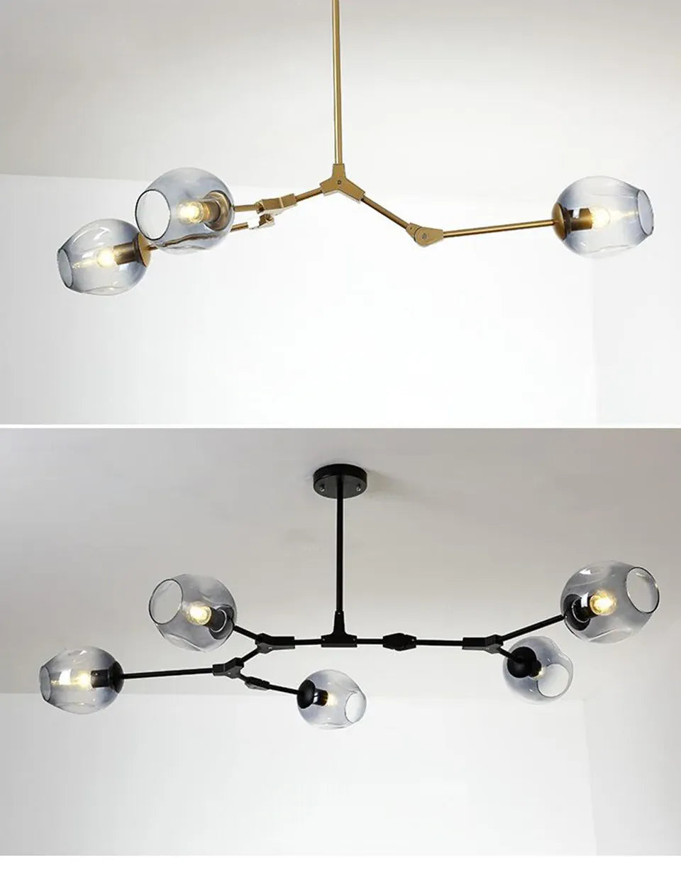 Verthara Premium Luxury Branch & Glass Molecular Chandelier